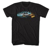 Back To The Future Time Painting 1 T-Shirt Manica Corta Nero Cotone Girocollo