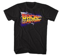 Back To The Future Welcome Back T-Shirt Uomo Manica Corta Cotone Nero Girocollo