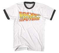 Back To The Future - Worn Logo - Manica Corta - Adulti - Ringer