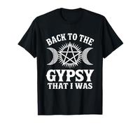 Back To The Gypsy That I Was Cute Hippie Graphic Vintage Maglietta