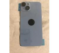 Back vetro Scocca Posteriore Per iPhone 14 Compatibile Apple Magneti Azzurro Blu