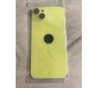 Back vetro Scocca Posteriore Per iPhone 14 Plus Compatibile Con Magneti Giallo