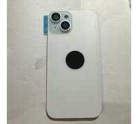 Back vetro Scocca Posteriore Per iPhone 15 Compatibile Magneti Azzurro chiaro