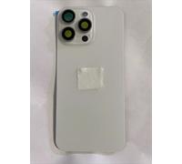 Back vetro Scocca Posteriore Per iPhone 15 Pro Max Compatibile Magneti Bianco