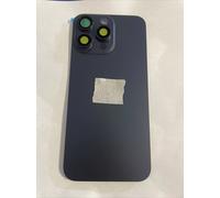 Back vetro Scocca Posteriore Per iPhone 15 Pro Max Compatibile Magneti Blu