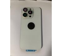 Back vetro Scocca Posteriore Per iPhone 16 Pro Max Compatibile Bianco