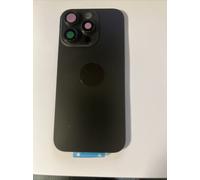 Back vetro Scocca Posteriore Per iPhone 16 Pro Max Compatibile Nero