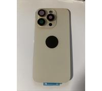 Back vetro Scocca Posteriore Per iPhone 16 Pro Max Compatibile Oro