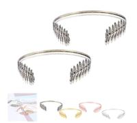 Back-Worn Leaf Metal Headband,Gold Leaf Bridal Wedding Headpiece,Fashion Gold Leaf Back-Worn Goddess Headpieces,Perfect for Weddings, Proms, Festivals, Bridal Showers & Cosplay (Copper #2)