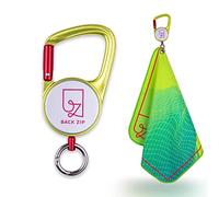 back zip Keenon Sports asciugamano in microfibra con moschettone a rullo, mini asciugamano, asciugamano piccolo in microfibra, asciugamano per lo sport, panno per il sudore, accessorio per escursioni