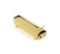 Back2Fun - Astuccio piatto in silicone morbido, Unico scomparto con chiusura a zip, Design animale in rilievo ape