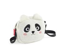Back2Fun Bolsito Peludo Panda B2f, Borsa a Tracolla Unisex-Bambini e Ragazzi, Bianco, 175 x 160 x 35 mm