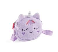 Back2Fun Bolsito Peludo Unicornio B2f, Borsa a Tracolla Unisex-Bambini e Ragazzi, Viola, 175 x 160 x 35 mm