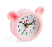 Back2Fun - Mini Orologio Sveglia per Bambini, Batteria LR44 Inclusa, 57 x 50 x 20 mm, Accessorio da Comodino o Scrivania, Ideale per la Routine Quotidiana Scolastica, Design Orsetto Rosa
