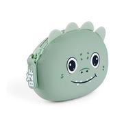 Back2Fun Mondero Silicona Puppies Dino B2f, Accessori da Viaggio-Portafogli Unisex-Bambini e Ragazzi, Verde, 90 x 70 x 35 mm