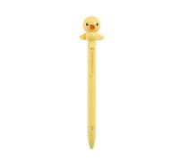 Back2Fun - Penna a sfera a inchiostro blu, a forma di animale che dà abbracci, punta da 0,7 mm, include due inchiostri di ricambio, ideale da portare nel caso scolastico al ritorno a cole, pulcino