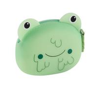 Back2Fun - Portamonete in silicone Glow, ranita, Halloween | Terrific Monsters - Portamonete piccolo, brilla al buio, morbido al tatto, cerniera con maniglia in silicone, 90 x 70 x 35 mm