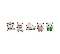 Back2Fun - Set di 5 spille decorative in Panda 3D, puntine in resina per sughero, materiale scolastico, accessori da scrivania Kawaii per il ritorno a Cole