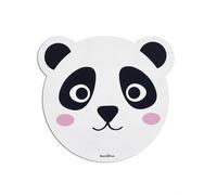 BACK2FUN - Tappetino per mouse, antiscivolo, accessorio da scrivania, dimensioni 216 x 200 mm, materiale poliestere per scorrimento morbido, base in gomma per presa salda, Mousepad design Panda