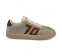 BACK70 - Sneakers Donna con Strass. Scarpe Casual Eleganti con Lacci, Suola Platform, Design Brillante Glamour. (Sistema Taglie Calzature EU, Adulto, Donna, Numero, Media, 37)