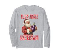 Backdoor Innuendo Babbo Natale Maleducato Maglia a Manica