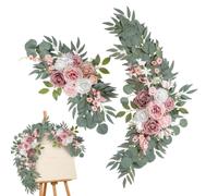 Backdrop Flowers 2 Pieces Reusable Artificial Flexible Rose Flowers