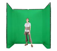 Backdrop Stand Fotografia Sfondo Stand Stand con Panno Verde 4 x 2,4 m Flessibile Regolabile Ideale per Scatti Studio e Livestreams Rimovibile e facile da montare