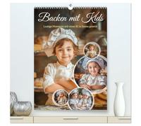 Backen mit Kids (hochwertiger Premium Wandkalender 2026 DIN A2 hoch), Kunstdruck in Hochglanz: In diesem unterhaltsamen und lustigen Kalender, entdecken Kinder die Freude am Backen.