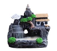 Backflow Incense Burner - Ceramic Waterfall | Aromatherapy Cone Holder | Zen Inspired Incense Fountain | Decorative Indoor Burner for Meditation Yoga Spa and Home Office Relaxation Spaces