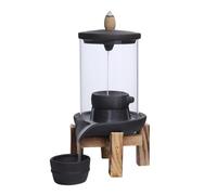 Backflow Incense Burner, Ceramic Waterfall Holder, Decorative Incense Waterfall Holder, Ceramic Aromatherapy Burner for Desk Centerpieces, Friends and Family