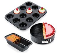Backform-Set, Brotbackform, Muffinform, Tortenform, 3-teilig