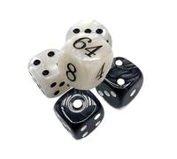 Backgammon Dice Set for Beginners, Acrilico Double Dice for Parties, Interactive Dice Games for Families, Durable Dice Set with Storage Bag, Backgammon Dice Combo for Travel, Portable Dice Set for G