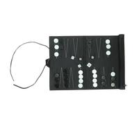 Backgammon Gioco da tavolo Set backgammon portatile in pelle PU Gioco da tavolo strategico Regalo per adulti e studenti Set portatile facile da usare
