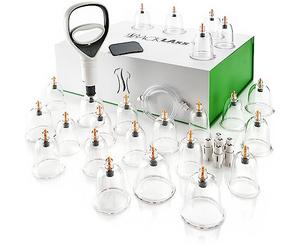 BACKLAxx Coppettazione Massaggio Set professionale 24 pezzi con Pompa a Vuoto - Coppette per Massaggio per Anti-Cellulite - Cupping Therapy