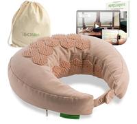 BACKLAXX® Cuscino da Viaggio Agopressione, Grano Saraceno & Funzione Flip