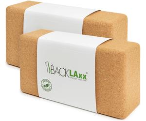 BACKLAxx® Set di Blocchi Yoga in sughero 2 St