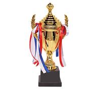 backlight Grande Coppa Trofeo d'oro | Coppa del Trofeo di Calcio,Nastro colorato Premio per Lavoro di Squadra Coppa dei trofei Vincitore del Primo Posto Coppa dei premi per la Competizione Sportiva