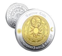 backlight Moneta dei Tarocchi, Moneta da Collezione fortunata Divinazione, Moneta commemorativa del Desiderio Fortunato della divinazione dei tarocchi, Moneta della Sfida fortunata della divinazione
