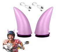 backlight Moto Caschi Clacson - Diavolo Moto Caschi Corna - Corna da Diavolo Che Si Illuminano al Buio Decorazioni per caschi da Motociclista per Donne Uomini Ragazze Ragazzi