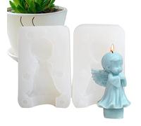 backlight Stampo in Cera d'Angelo,Stampo in Silicone per Dessert - Stampo in Resina epossidica, Stampo per Sapone a Candela angioletto, Stampo Angelo per Cioccolato, Caramelle, Torte, Cera, Arte
