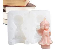 backlight Stampo in Cera d'Angelo | Stampo in Silicone per Dessert | Stampo per Artigianato in Resina, Stampo per Angelo per Cera di Candele per aromaterapia Fai-da-Te, Decorazione in Gesso