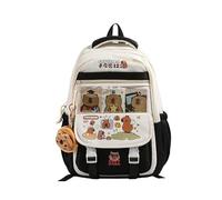 Backpack A Tema A Tema Capybara Elegante E Funzionale Bag Della Scuola Nylon Pratica Borse Per Libro Casual Per La Scuola O Lavorare Quotidianamente La Borsa Del Libro