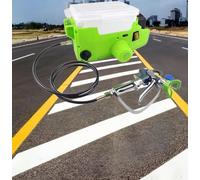 Backpack Airless Paint Sprayer, 5000mAh Lithium Battery 15Mpa High Pressure Cordless Wall Paint Sprayer with 1.5m Hose, 1.2L/Min Wall Spray Gun, 1.7L Capacity, 6 Gear Speed(Green)
