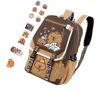 BACKPACK BACKPACK BOOKPAGS LIGHT PESO PESO VIAGGIO VERNICE VERAMENTI ELEGGI STALLA CASTALE CAPYBACK CAPYBARA BACKPACKS BASS