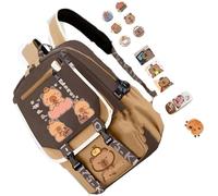 BACKPACK BACKPACK BOOKPAGS LIGHT PESO PESO VIAGGIO VERNICE VERAMENTI ELEGGI STALLA CASTALE CAPYBACK CAPYBARA BACKPACKS BASS