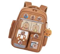 Backpack Capybara - Borsa Per Il Libro Della Scuola Studentesca, Zaino Per Motivi Animali Da Cartone Animato | Satchel Di Grande Capacità, Simpatico Zaino Per La Stampa Animale, Borsa Per Lo Stoccaggi