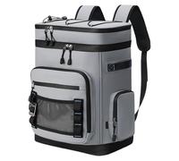 Backpack Cooler, Insulated Cooler Bag, 48 Can Capacity, Leak Proof Interior, Multi-Compartment Storage, Outdoor Travel Fishing Hiking Picnic Work Use, 12,2 x 7,87 x 17,72 pollici