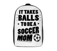 Backpack Coraggiosa Mamma Calciatrice Zaino Per Ragazzi Stampa 3D Zaino Da Viaggio L'Uso Quotidiano Zaino Per Le Scuole Per Studenti, Bambini, Scuola, 43X32X14Cm