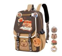 Backpack Laptop Adorabili Capybaras Per Lavoro Scolastico Lavoro Da Daypack Casual Borse Viaggio Per Sacchetti Viaggio Capybara Backpack Capybara