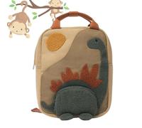 Backpack per bambini - 10,23 x 7,87 x 3,14 in Backpack | Dinosaur Animal Cartoon Bag with Extra Pocket | Canvas Backpacks for Boys and Girls | Fashion Kindergarten School Bag for Children Kids